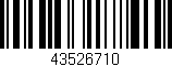 Código de barras (EAN, GTIN, SKU, ISBN): '43526710'