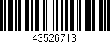 Código de barras (EAN, GTIN, SKU, ISBN): '43526713'