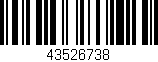 Código de barras (EAN, GTIN, SKU, ISBN): '43526738'