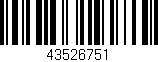 Código de barras (EAN, GTIN, SKU, ISBN): '43526751'