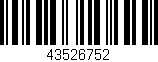 Código de barras (EAN, GTIN, SKU, ISBN): '43526752'