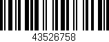Código de barras (EAN, GTIN, SKU, ISBN): '43526758'