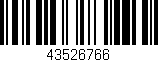 Código de barras (EAN, GTIN, SKU, ISBN): '43526766'