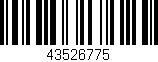 Código de barras (EAN, GTIN, SKU, ISBN): '43526775'
