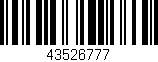 Código de barras (EAN, GTIN, SKU, ISBN): '43526777'