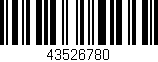 Código de barras (EAN, GTIN, SKU, ISBN): '43526780'
