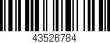Código de barras (EAN, GTIN, SKU, ISBN): '43526784'
