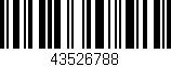 Código de barras (EAN, GTIN, SKU, ISBN): '43526788'