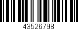 Código de barras (EAN, GTIN, SKU, ISBN): '43526798'
