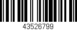 Código de barras (EAN, GTIN, SKU, ISBN): '43526799'