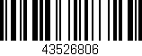 Código de barras (EAN, GTIN, SKU, ISBN): '43526806'