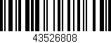 Código de barras (EAN, GTIN, SKU, ISBN): '43526808'