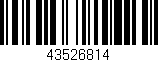 Código de barras (EAN, GTIN, SKU, ISBN): '43526814'