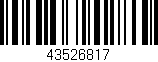 Código de barras (EAN, GTIN, SKU, ISBN): '43526817'