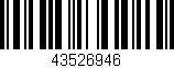 Código de barras (EAN, GTIN, SKU, ISBN): '43526946'