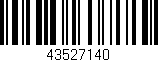 Código de barras (EAN, GTIN, SKU, ISBN): '43527140'