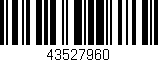 Código de barras (EAN, GTIN, SKU, ISBN): '43527960'