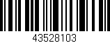 Código de barras (EAN, GTIN, SKU, ISBN): '43528103'