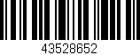 Código de barras (EAN, GTIN, SKU, ISBN): '43528652'