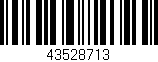 Código de barras (EAN, GTIN, SKU, ISBN): '43528713'