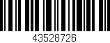 Código de barras (EAN, GTIN, SKU, ISBN): '43528726'
