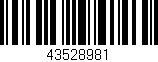Código de barras (EAN, GTIN, SKU, ISBN): '43528981'