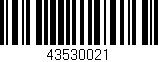 Código de barras (EAN, GTIN, SKU, ISBN): '43530021'