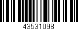 Código de barras (EAN, GTIN, SKU, ISBN): '43531098'