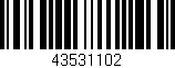 Código de barras (EAN, GTIN, SKU, ISBN): '43531102'