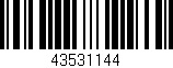 Código de barras (EAN, GTIN, SKU, ISBN): '43531144'
