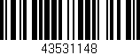 Código de barras (EAN, GTIN, SKU, ISBN): '43531148'