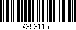 Código de barras (EAN, GTIN, SKU, ISBN): '43531150'