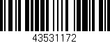 Código de barras (EAN, GTIN, SKU, ISBN): '43531172'
