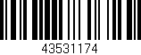 Código de barras (EAN, GTIN, SKU, ISBN): '43531174'