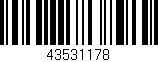 Código de barras (EAN, GTIN, SKU, ISBN): '43531178'