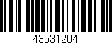 Código de barras (EAN, GTIN, SKU, ISBN): '43531204'