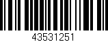 Código de barras (EAN, GTIN, SKU, ISBN): '43531251'