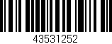 Código de barras (EAN, GTIN, SKU, ISBN): '43531252'