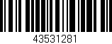 Código de barras (EAN, GTIN, SKU, ISBN): '43531281'