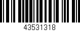 Código de barras (EAN, GTIN, SKU, ISBN): '43531318'