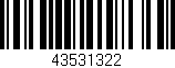 Código de barras (EAN, GTIN, SKU, ISBN): '43531322'