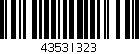 Código de barras (EAN, GTIN, SKU, ISBN): '43531323'