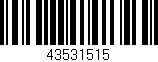 Código de barras (EAN, GTIN, SKU, ISBN): '43531515'