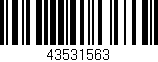 Código de barras (EAN, GTIN, SKU, ISBN): '43531563'