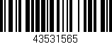Código de barras (EAN, GTIN, SKU, ISBN): '43531565'