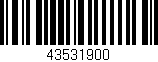 Código de barras (EAN, GTIN, SKU, ISBN): '43531900'