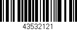 Código de barras (EAN, GTIN, SKU, ISBN): '43532121'