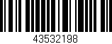 Código de barras (EAN, GTIN, SKU, ISBN): '43532198'