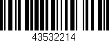 Código de barras (EAN, GTIN, SKU, ISBN): '43532214'