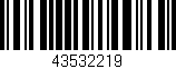 Código de barras (EAN, GTIN, SKU, ISBN): '43532219'